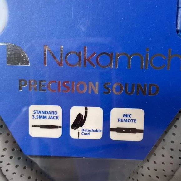Nakamichi Precision Sound Over The Ear Headphones Metallic Edition Blue Wired - Picture 5 of 16